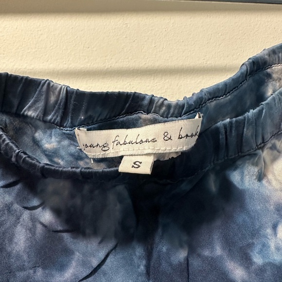 Young Fabulous & Broke Blue Tie-Dye Midi Skirt - Picture 2 of 2